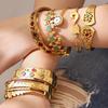 18k Gold Plated Geometric Multi-Style Bracelet Set