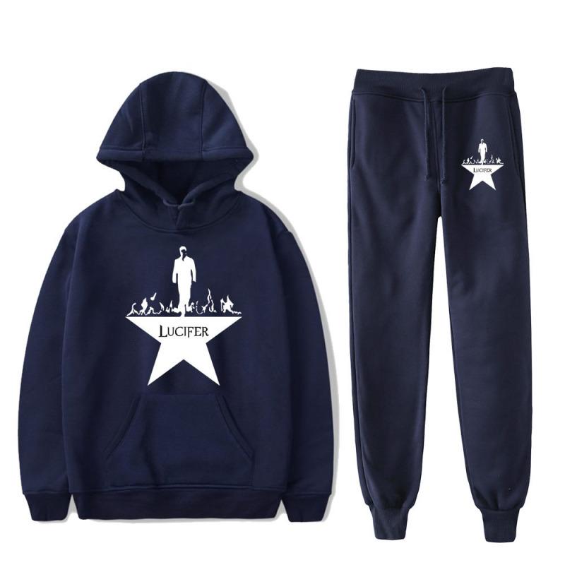 Lucifer Season 5 Printed Men Women Tracksuit Sets Casual Hoodie And Pants 2pcs Sets Oversized Sweatshirt Fashion Unisex Clothing