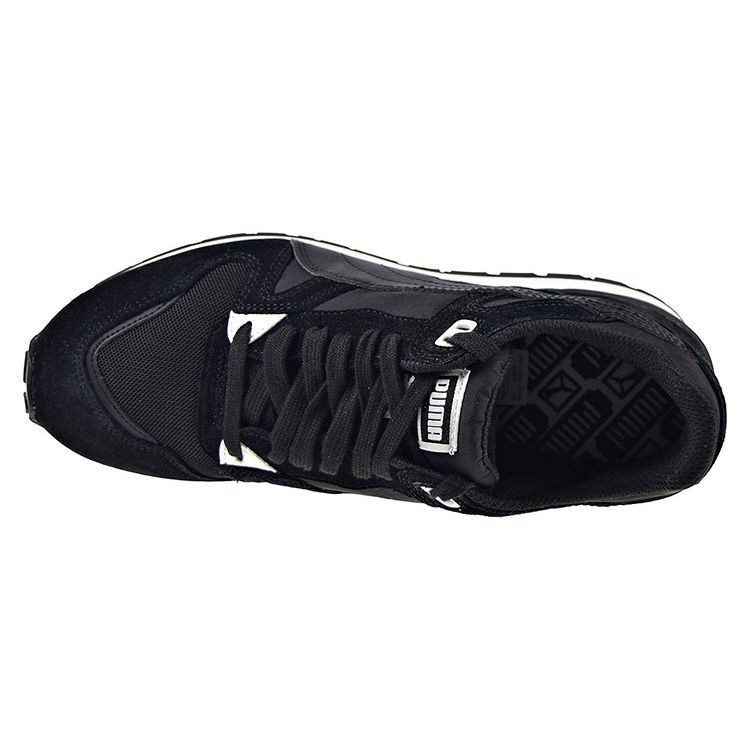 Puma Duplex Classic Retro Mesh Fabric Shock Absorption Non-Slip Wear-Resistant Breathable Low-Top Running Shoes Unisex Sneakers Black 361337-04