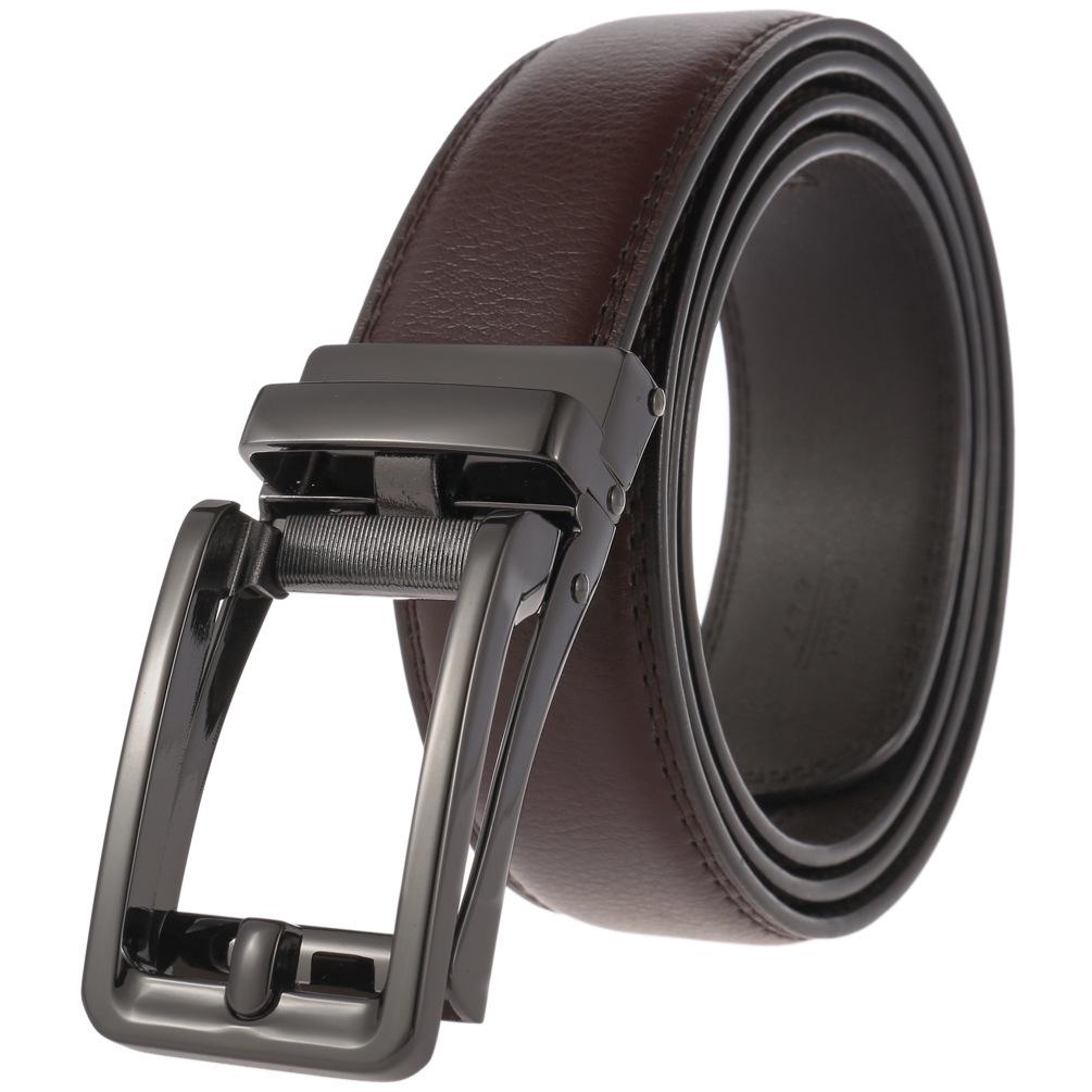 Men's Leather Automatic Buckle Business Belt LY36-32315-1