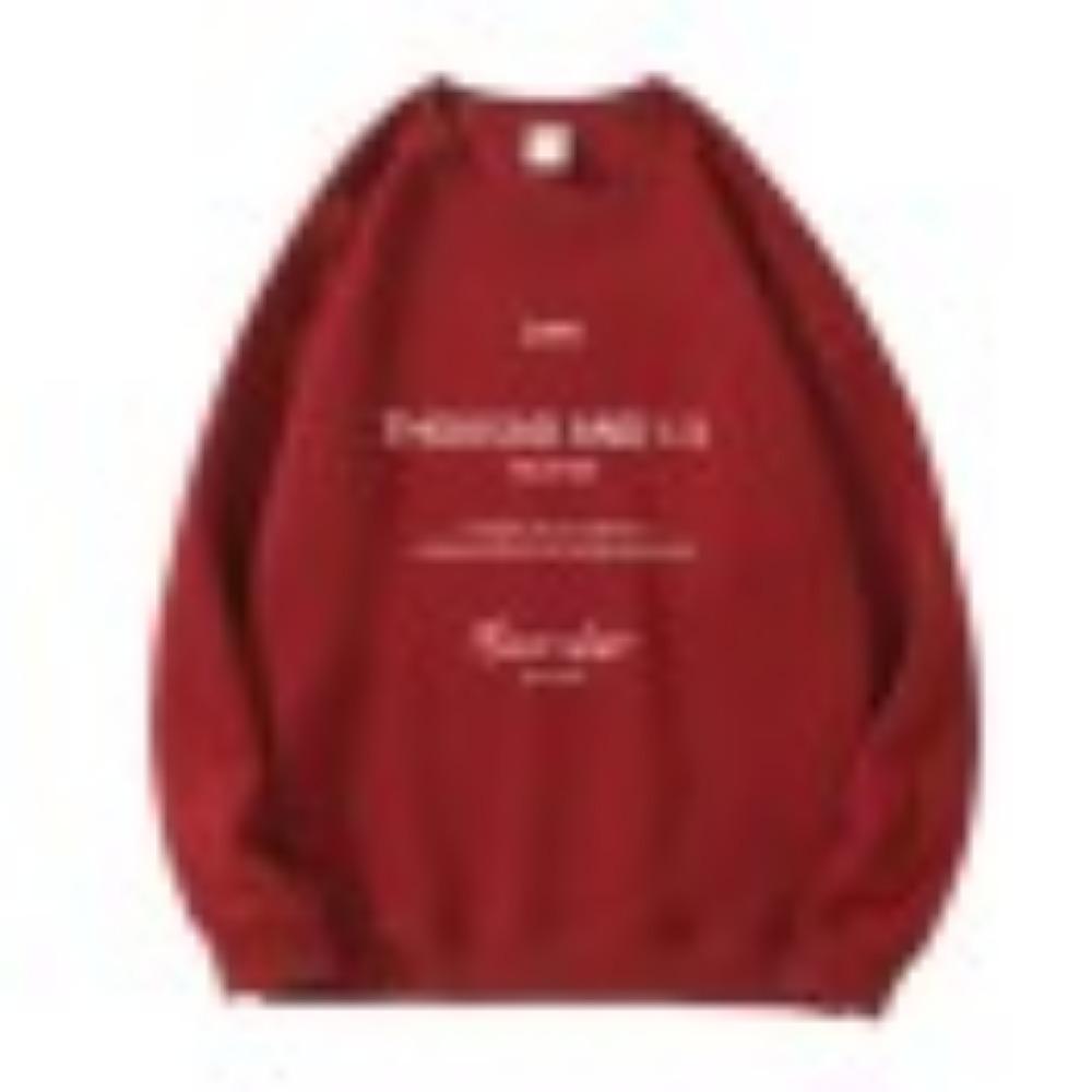 A Large-sized Loose and Trendy Hoodie for Women with A Round Neck, A Retro College Style and A Laid-back Top for Spring and Autumn