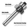 4Flute Round Handle Carbon Router Bit Milling Cutter For Precise Woodworking Projects With 45# Carbon Steel Body