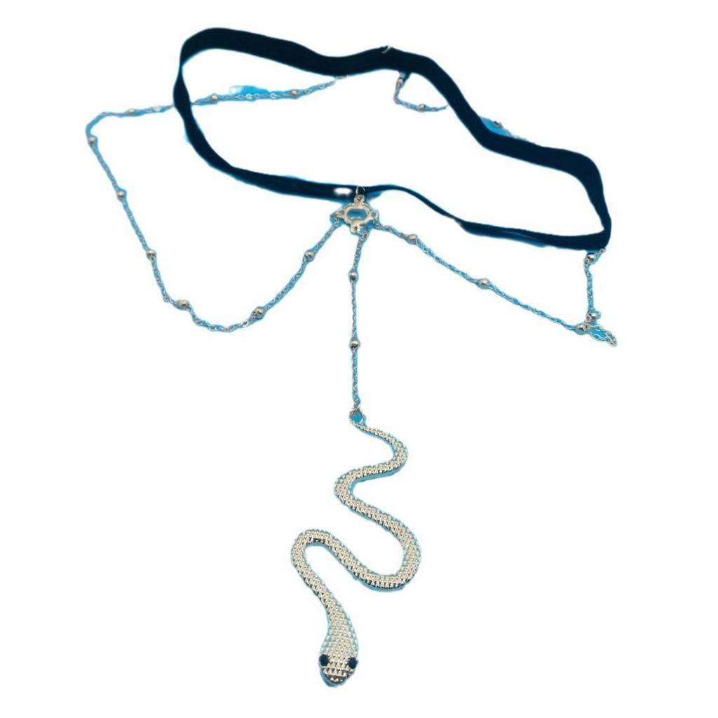European & American Fashion: Sexy Snake-Shaped Thigh Chain with High Elastic Multi-Layer Pendant for Women