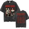 Bruno Mars "The Romantic Tour 2026" Vintage Stage Collage & Tour Dates Double-Sided Washed Oversized Black T-Shirt | Pop Music Fan Tour Merch Tee