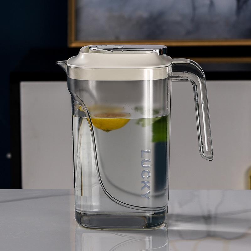 2200ml Summer Cold Kettle Large Caliber Tea Pot with Lid Large Capacity Juice Jugs for Household Refrigerators Drinkware