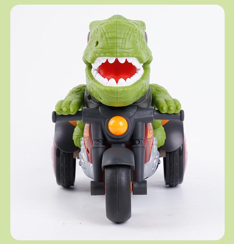 Electric T-Rex Stunt Motorcycle Toy for Kids