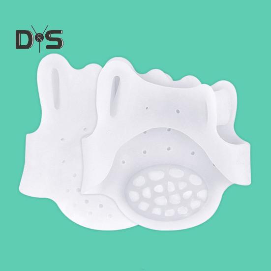 1 Paar Zehenspreizer für Frauen, Zehenkorrektur für Ballenzehen, weiche Zehenspreizer aus Silikon für überlappende Zehen, Ballenzehen, Hühneraugen, Linderung von Fußschmerzen, Vorfußpolster