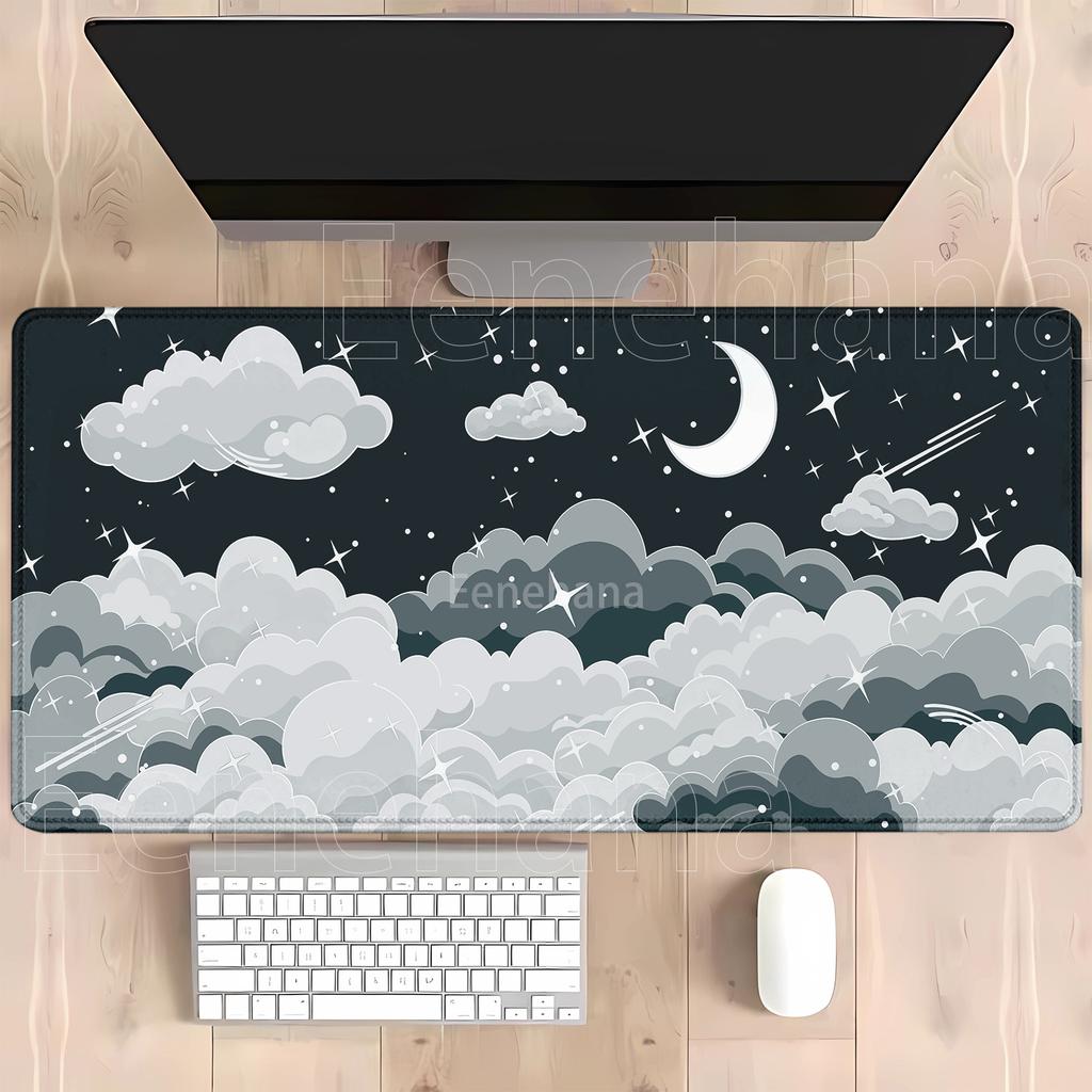 HD Printing Cloud Gamer XXL Mousepad Keyboard Rug Landscape Pc Large Mouse Pad Natural Rubber office overlock xmm Desk Mat