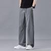 Men's Ice Silk Trousers Are Quick-drying In Summer, Elastic, Loose and Fattened, Plus Size, Cool and Cooling, Simple Casual Pants.