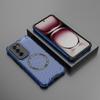 For Oppo Reno12 Pro 5G (Global) Magnetic Case Honeycomb Texture Double Layer TPU+PC Phone Cover