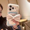 Girl's Heart Floral Bow Bracket Is Suitable for iPhone17promax Apple 16pro Mobile Phone Case 15pro Tide