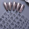 Yousheng English Letter Nail Art Stickers Self-adhesive DIY Alphabet Manicure Decoration Decals Women Nail Accessories for Home