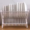 X-Type Foldable Drain Rack Plastic Plate Drain Holder Dish Drying Rack  Sink Draining