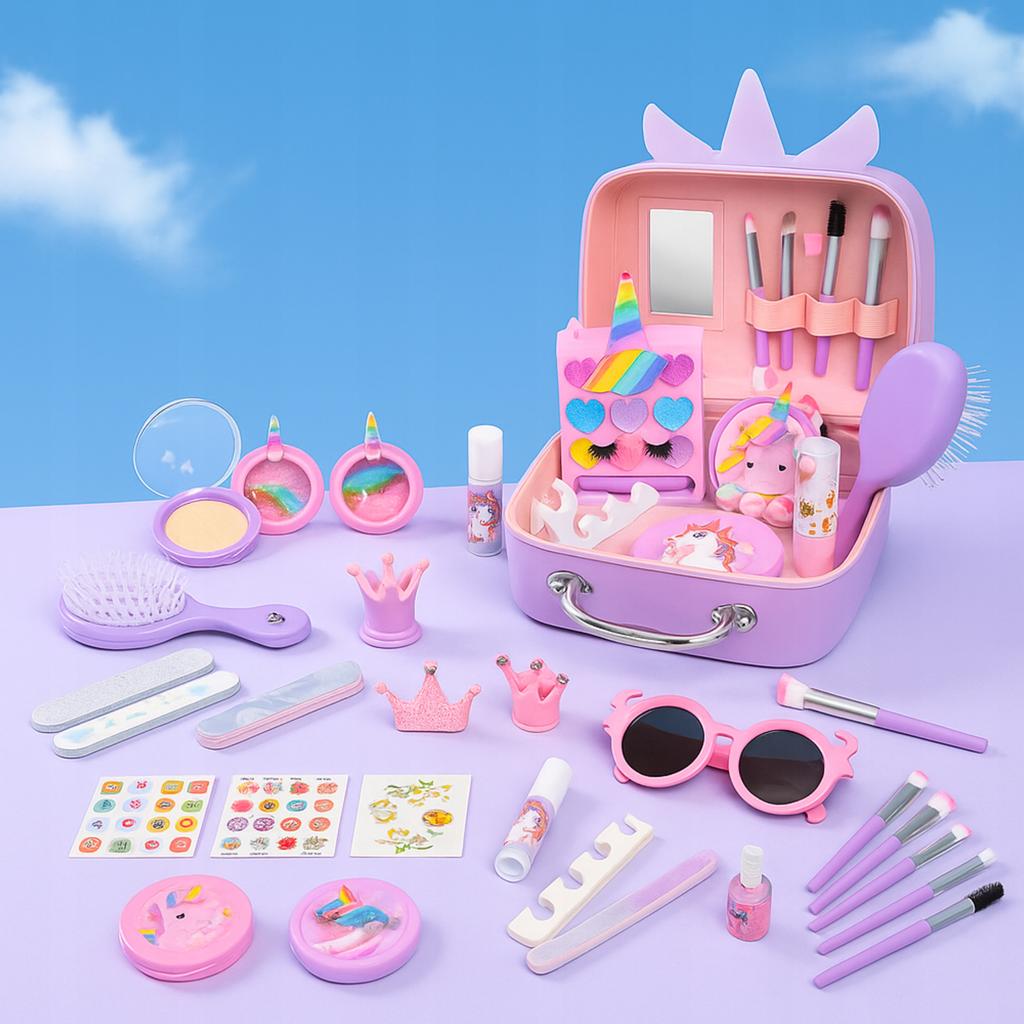 Nail Makeup Set Cosmetic Bag Case Cosmetics Makeup For Children