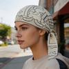 Cappello Turbante Rinfrescante Fantasia Paisley Vestibilità Elastica Cinghie Regolabili Foulard Cappello Tessuto Traspirante che Assorbe il Sudore Cappello da Ciclismo per Esterno