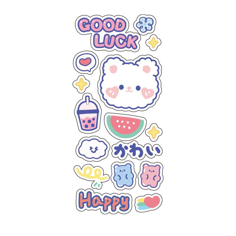 Adorable Animal Girl Stickers for Journals, Luggage, Phones, Bottles - Waterproof & Creative DIY Decor
