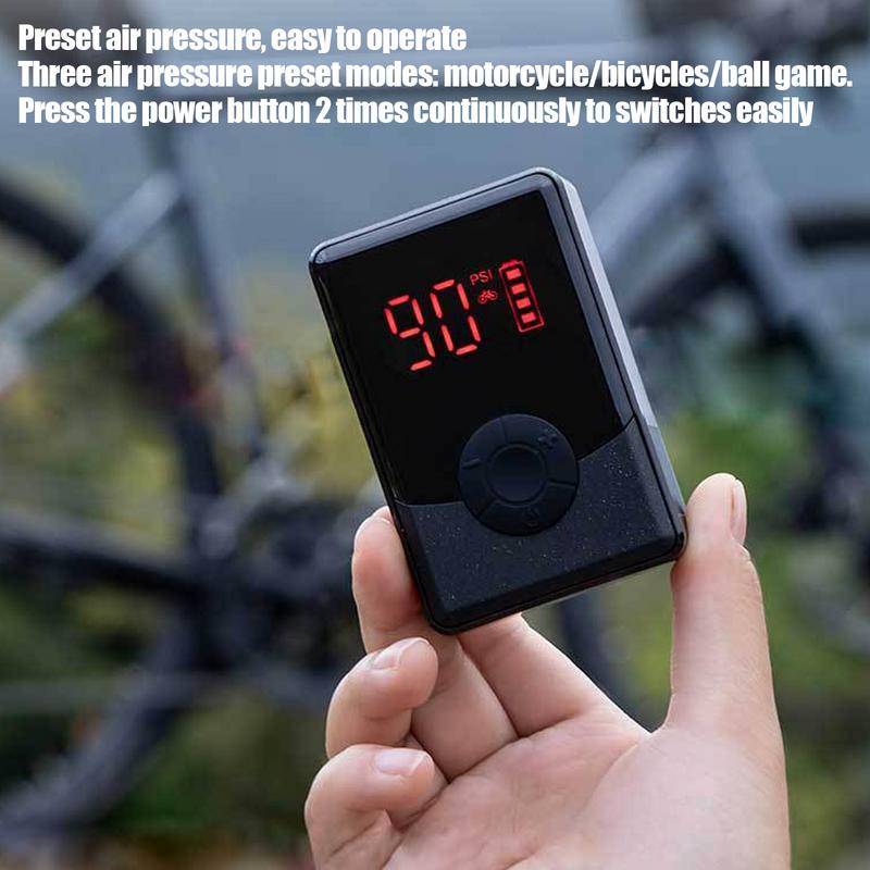 Electric Bike Pump Air Pump For Tires Automatic Cordless Inflator With Smart Protection Air Compressor For Mountain Auto Scooter
