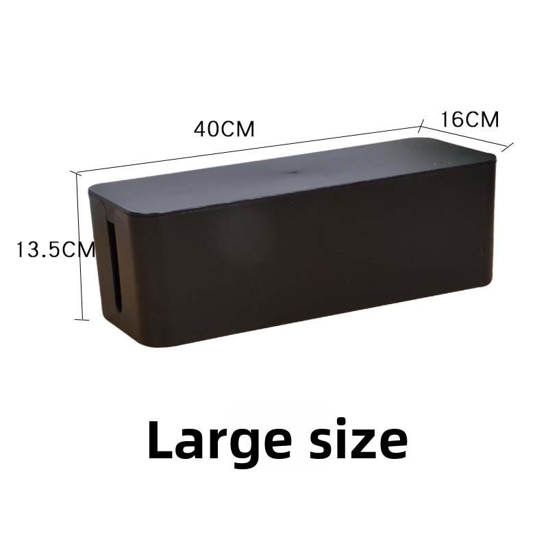 Home Office Cable Organizer With Cover For Data And Power Wires