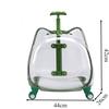 Transparent Pet Carrier Travel Breathable Cat Carriers Large Capacity Cat Small Dog Bag with Wheel Handle Kitten Pet Supplies