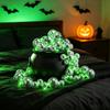 96 Pcs Halloween Disco Ball Witch Cauldron Kit With LED Lights Fake Cobwebs Spiders For Home Party Decorations Plastic Black