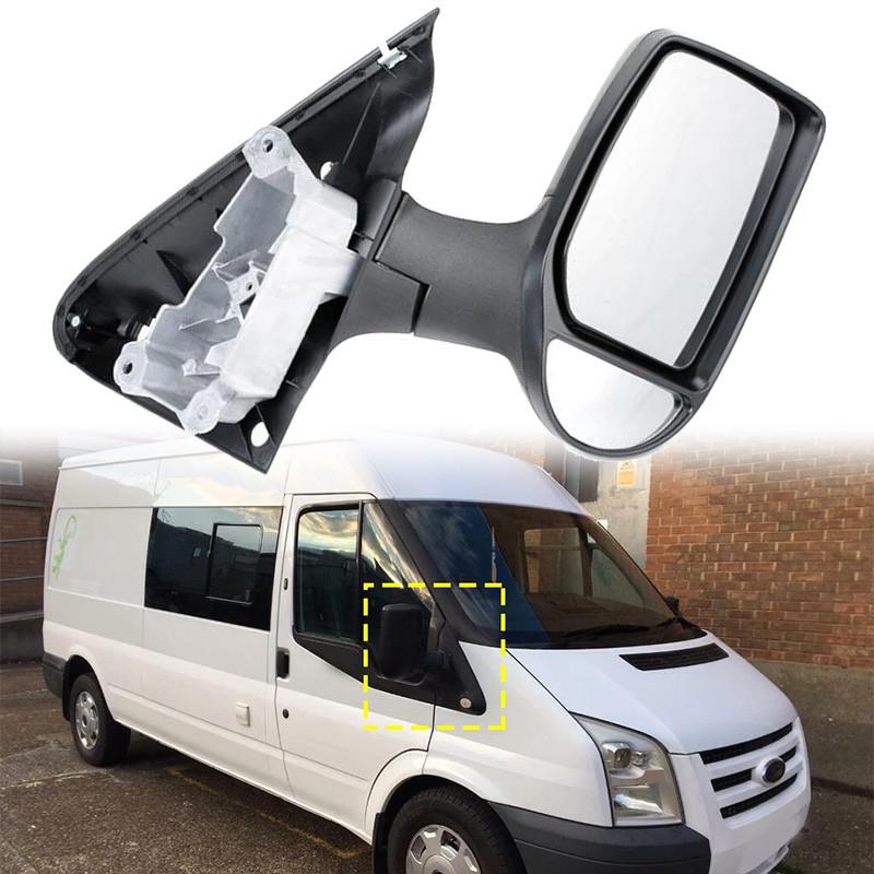 Clear Car Short Arm Door Wing Mirror Manual Fold for Ford Transit MK6 2000-2006/MK7 2006-2014 4621166,4158405,4643476