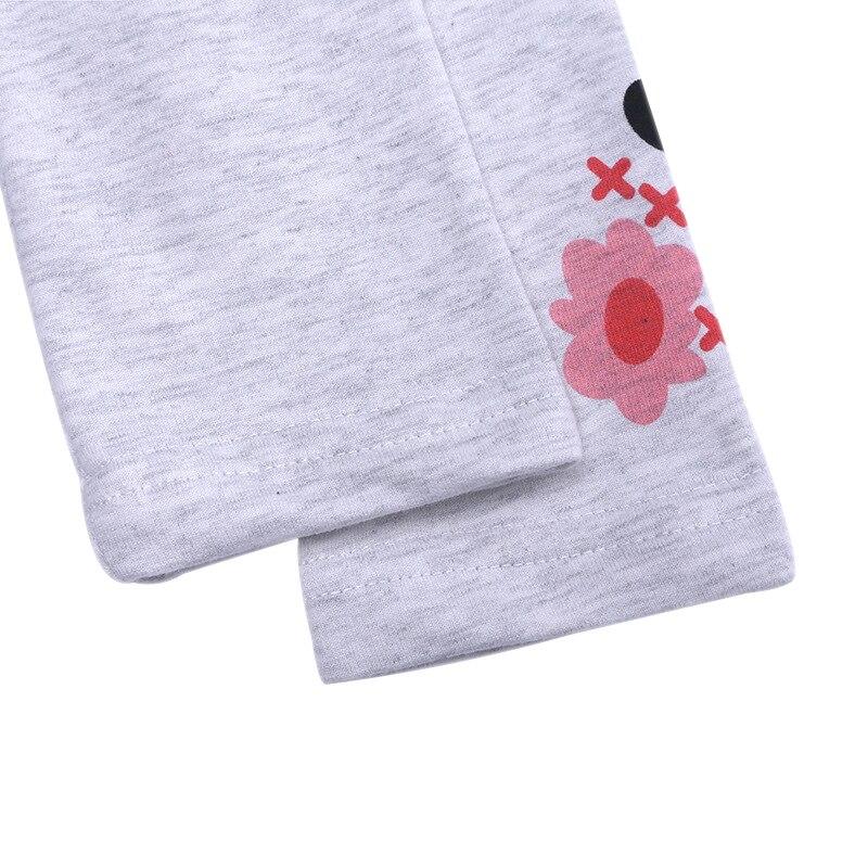 Βρεφικά μπλουζάκια Παιδικά ρούχα για κορίτσια με στάμπα μακρυμάνικο μπλουζάκι + τζιν παντελόνι σετ