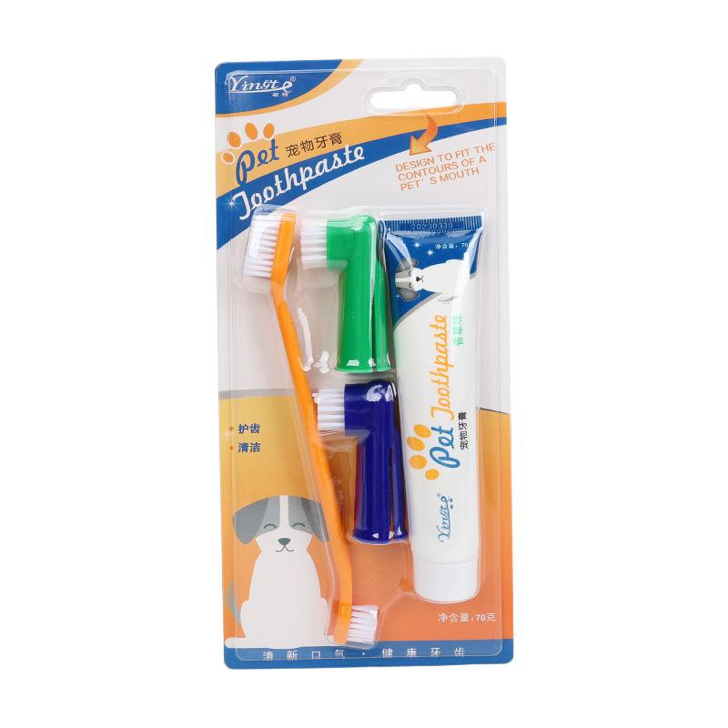 Disposable Toothbrush And Toothpaste Set For Pet Dogs