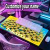 Custom Name Personalized Minions Pattern Mousepad, Laptop PC Desk Mat, Decorative Desk Mat for Home Keyboard Pad Gift