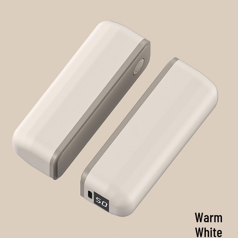 New USB-Charging Magnetic Hand Warmer: Compact, Portable 2-in-1 Warmth Solution белый