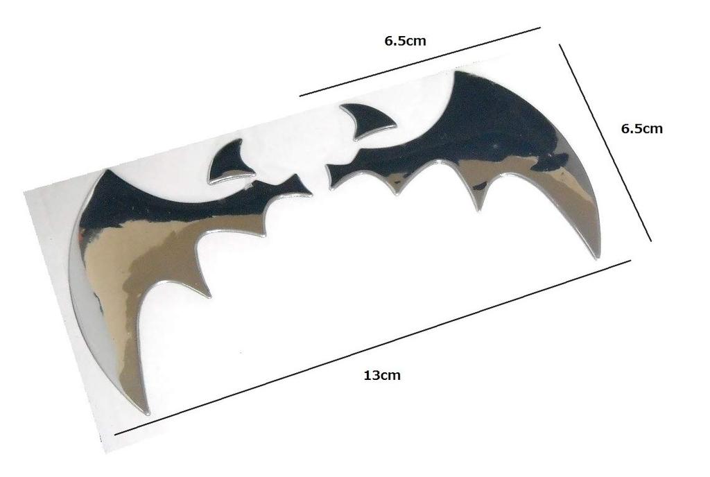 R_planning Bat Wing 3D Emblem Sticker Dress Up