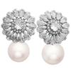 2025 Pearl Dungle Drop Earrings Wedding for Brides, Cubic Zirconia