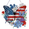 Acrylic Independence Day Butterfly 2D/Flat DIY Special Shape Hanging Diamond Art Kits Diamond Painting Set Wall Door Decoration