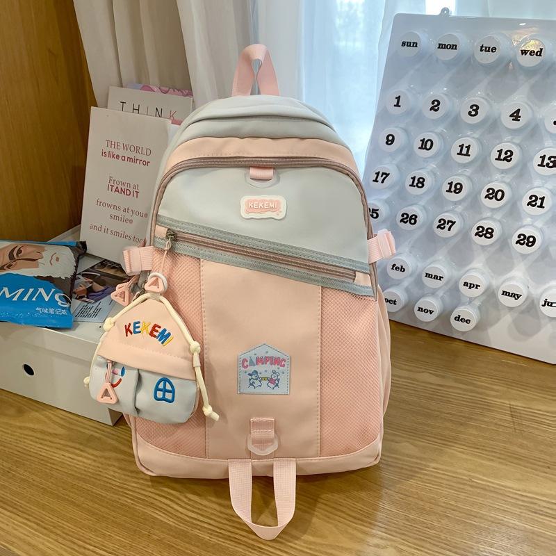 Backpack Women's Summer Korean Fashion High Capacity Lightweight High School Travel Backpack Tide.