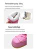 Y025 Trendy 2025 Winter Skiing Space Boots: Stylish Round Toe, Mid-Calf Women's Snow Boots, Thickened Moon Shoes.