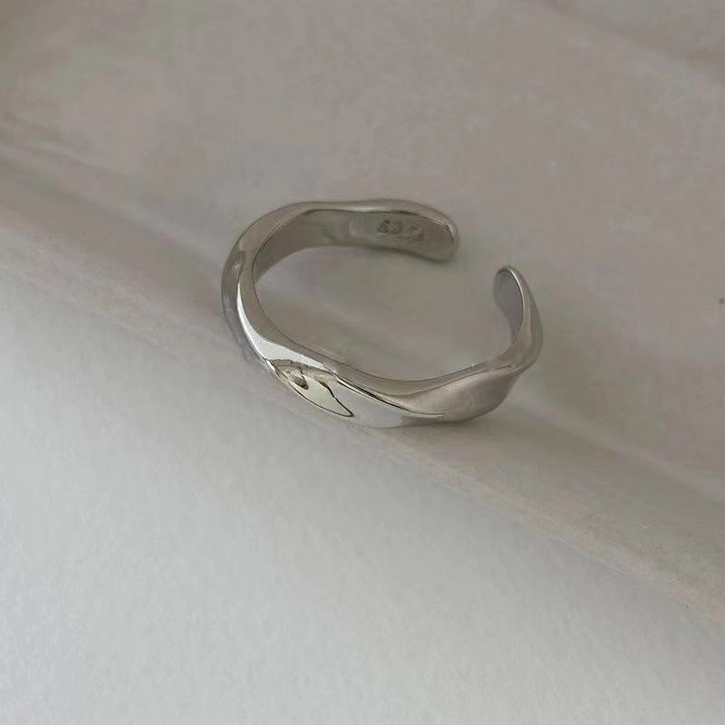 

Cold Wind Plain Ring Three-Piece Ring Women S Niche Design Sense Open Ring Simple Temperament Versatile Personality Ring