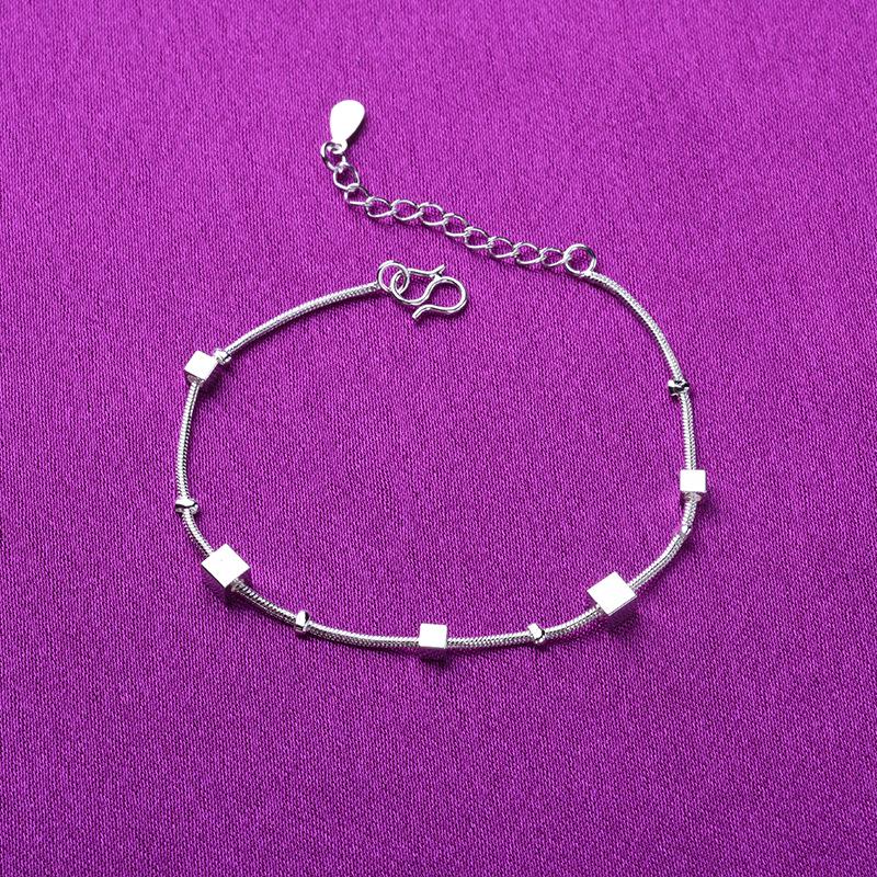 Silver Multi-layer Beaded Bracelet for Women - Fashionable Korean Style, Perfect Small Accessory or Gift