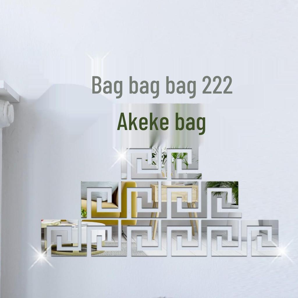 Acrylic Mirror Wall Sticker - Self-Adhesive DIY Decorative for Bedroom, Living Room, TV Cabinet, Entrance, Waistline.