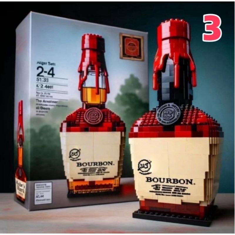 Baustein Whiskeyflasche Flasche Baustein Unternehmen Geschenk Firma Gedenk- Ausländische Weinflasche Schmuckstück Simulation Baustein