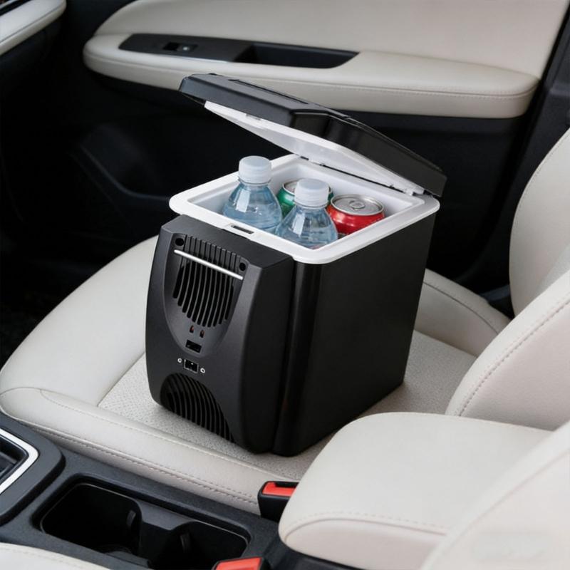 6L Travel Car Refrigerator Featuring Cooling And Heating Function Ideal For Camping And Road Trips