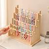 1pc multi-functional wooden bracelet tiered display stand headband hairbandjewelry hanging rack bracelet displayprop festivegift