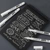 10pcs Waterproof White Paint Marking Pen | Suitable for DIY, Graffiti, Wood, Glass, Painting, Faux Leather, and Ledger