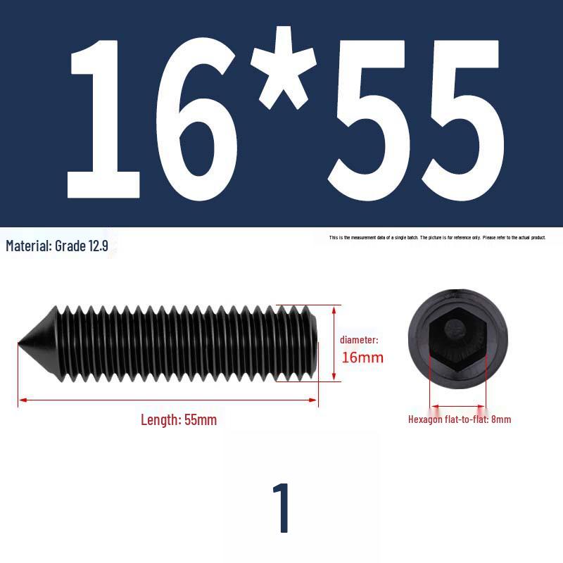 12.9 Edelstahl 304 Innensechskant Kegelspitze Gewindestift M2/M3
