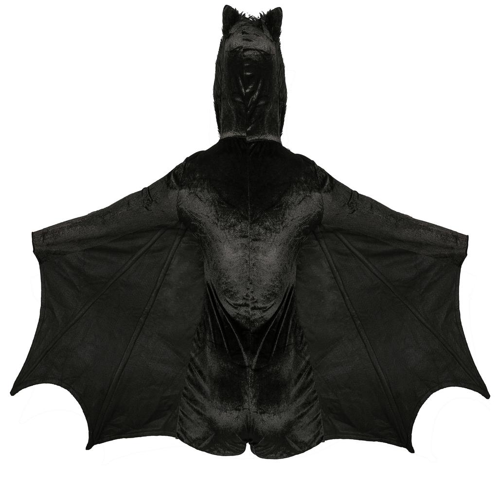 M-XXL Halloween Bat Costume, Batman Masquerade Ball Vampire Bat Dress Stage Performance Costume