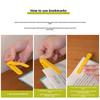 Silicone Bookmark Clip Cute Elephant Automatically Follows Page Flipping with Pen Holder Notebook Page Divider School Supplies