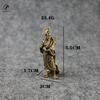 Copper Guan Gong Small Statue Ornaments Home Decoration Accesories Chinese God of Wealth Feng Shui Figurines Key Chains Pendants