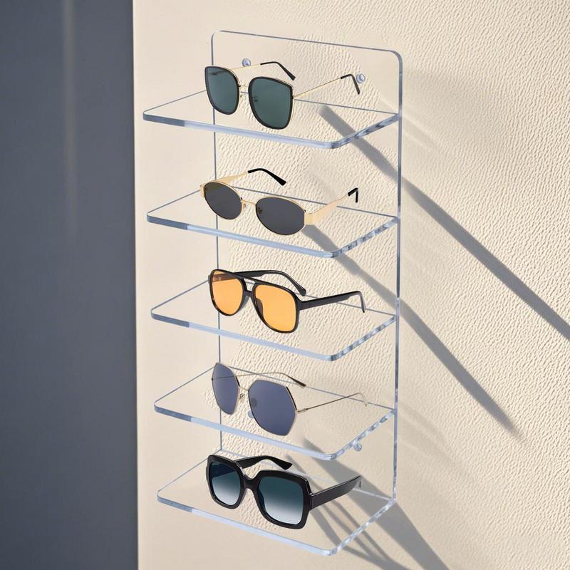 

Sunglasses Rack Eyeglasses Display Stand Holder Storage Organizer for 5 Tier Glasses Acrylic Jewelry Eyewear Display Home Decor China Mainland