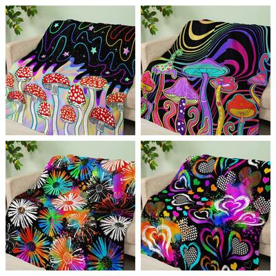Flannel Blanket Magic Animal Mushroom Blanket Crystal Fleece Blanket Spring And Autumn