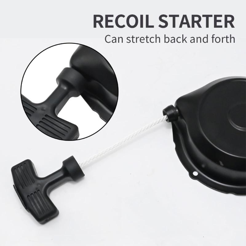 ATV Recoil Pull Starter Assembly 5UH-15710-00-00 for 350 2004-2006 Restoring Manual Starting Function, with Round Housing and Perimeter Mounting