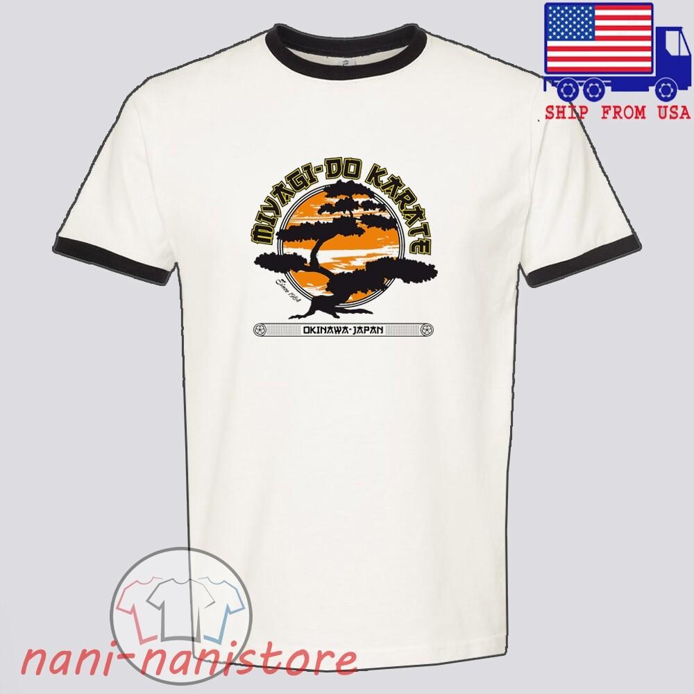 

Miyagi Do Karate Kid Bonsai Men#039;s Ringer Black Size S3XL Unisex T-Shirt XXXL