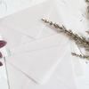 5pcs Translucent paper envelope with floral patterns wedding invitation envelope